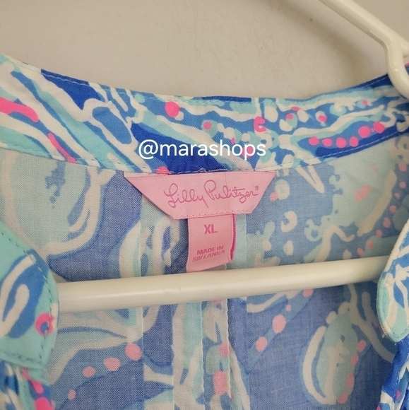 Lilly Pulitzer Sarasota Tunic Bay Blue - Picture 4 of 6